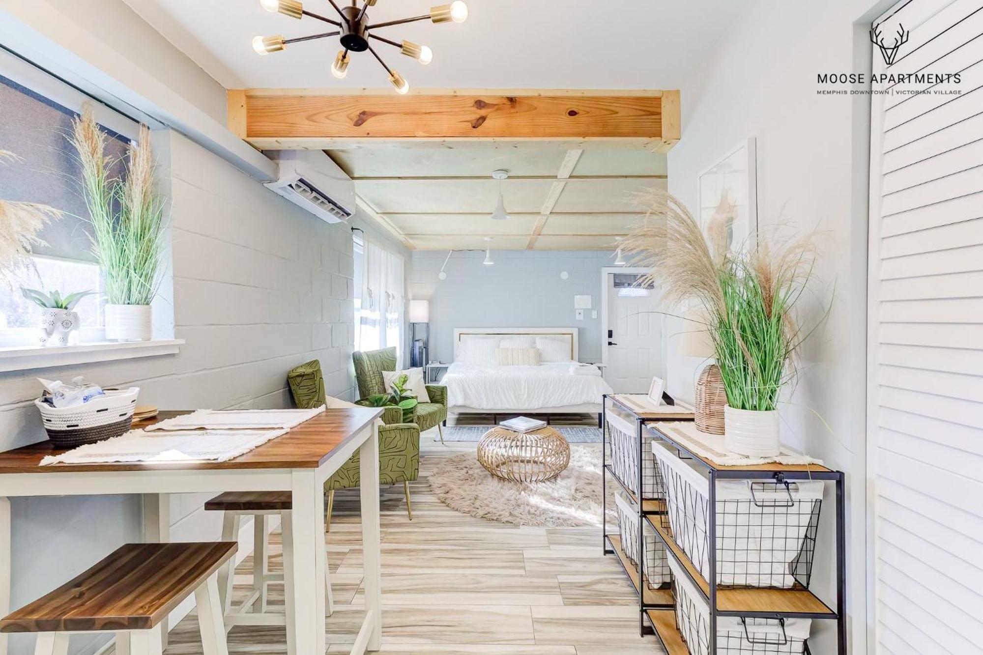 The Moose #6 - Modern Luxe Studio With Free Parking & King Bed Memphis Extérieur photo